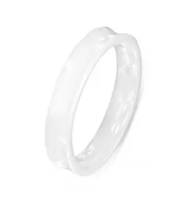 Тонкое женское кольцо из белой керамики Soul Stories CR-027