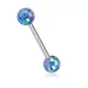 Штанга для пирсинга языка из стали PiercedFish BA52 с акриловыми шариками