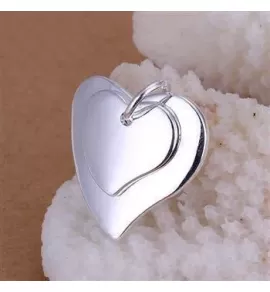 Кулон "Сердце" SPPD-XP-6291 с серебряным покрытием