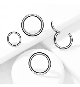 Кольцо кликер из стали PiercedFish PC3/RH3 серьга для пирсинга септума, трагуса и хеликса, брови, губ, сосков, пупка (от 6 мм до 16 мм)