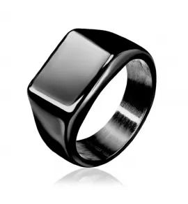 Кольцо-печатка (перстень) 9, 14, 18 мм из стали TATIC RSS-7687 с площадкой для гравировки надписей