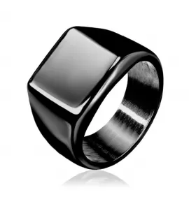 Кольцо-печатка (перстень) 9, 14, 18 мм из стали TATIC RSS-7687 с площадкой для гравировки надписей