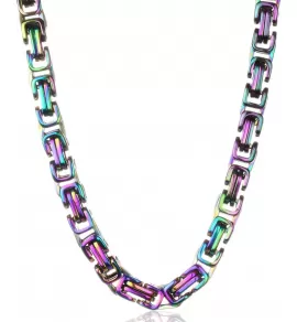 Массивная мужская цепь византийского плетения Everiot SN-ZS-2883 из стали