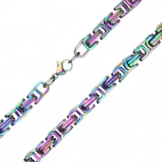 Массивная мужская цепь византийского плетения Everiot SN-ZS-2883 из стали