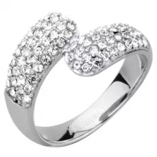 Кольцо из стали Everiot AAB-813RSS с кристаллами