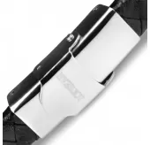 Кожаный браслет мужской Everiot BC-MJ-1750-BK черный плетеный с металлической вставкой