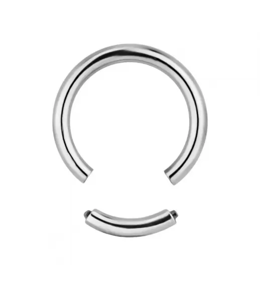 Сегментное кольцо из стали PiercedFish RSG серьга для пирсинга септума, хряща уха, брови, губы, носа, сосков, пупка