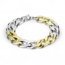 Мужской панцирный браслет-цепь Spikes SB24 из нержавеющей стали