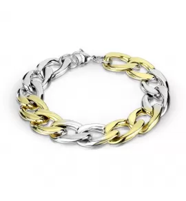 Мужской панцирный браслет-цепь Spikes SB24 из нержавеющей стали