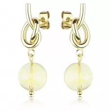 Женские висячие серьги с цитрином Everiot Select SE-LNS-0010