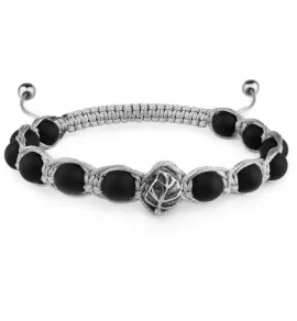 Браслет Шамбала Everiot Select LNS-2296 из матового агата с листом