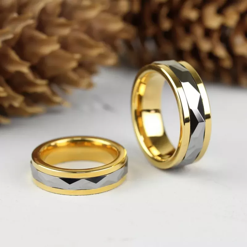 Кольцо антистресс из карбида вольфрама INFY R-TG-1224 с вращающейся серединкой