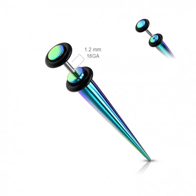 Серьга PiercedFish TSFXT растяжка-обманка (имитация плага) из стали