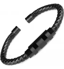 Жесткий кожаный браслет Everiot BC-MJ-1983 незамкнутый