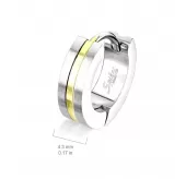 Женские серьги-кольца из медицинской стали Spikes SE3517