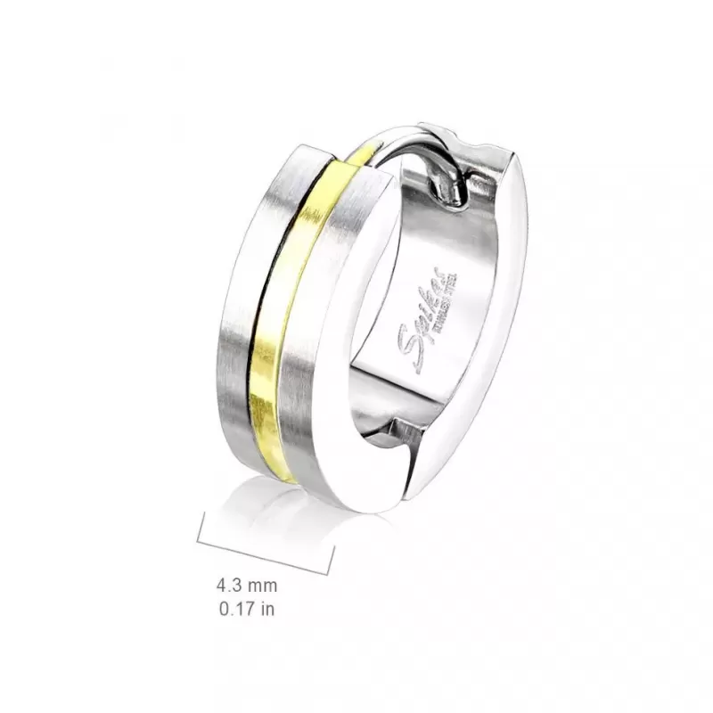 Женские серьги-кольца из медицинской стали Spikes SE3517