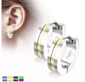 Женские серьги-кольца из медицинской стали Spikes SE3517
