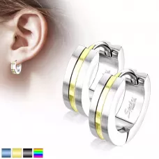 Женские серьги-кольца из медицинской стали Spikes SE3517