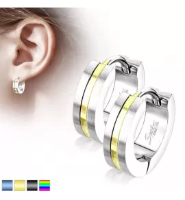 Женские серьги-кольца из медицинской стали Spikes SE3517