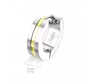 Женские серьги-кольца из медицинской стали Spikes SE3517