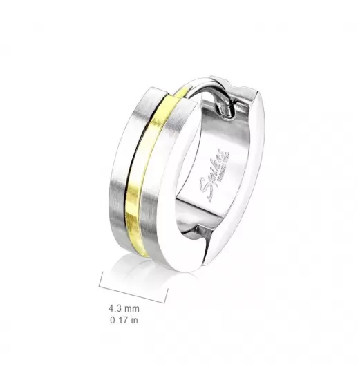 Женские серьги-кольца из медицинской стали Spikes SE3517