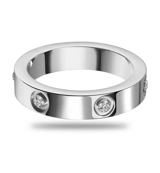 Женское кольцо из стали TATIC RSS-6758-ST с фианитами