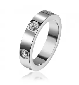 Женское кольцо из стали TATIC RSS-6758-ST с фианитами