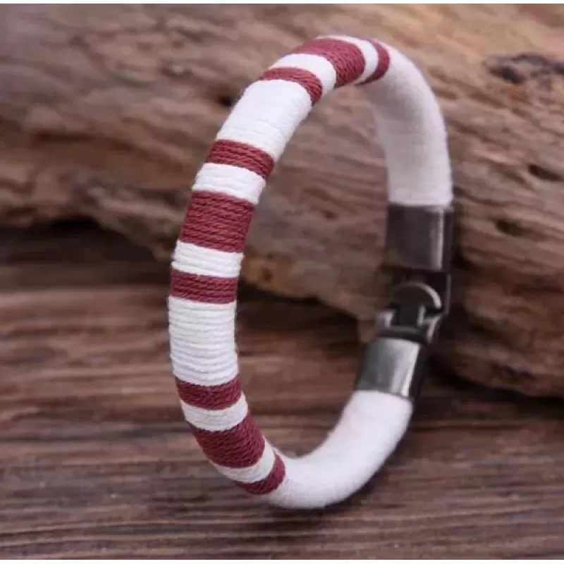 Браслет Everiot VD-DL-100-R с красными полосками