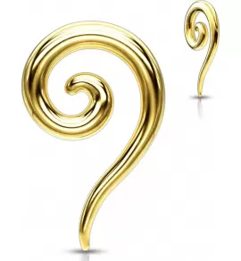 Стальная растяжка для тоннелей PiercedFish TSPR спираль (улитка)