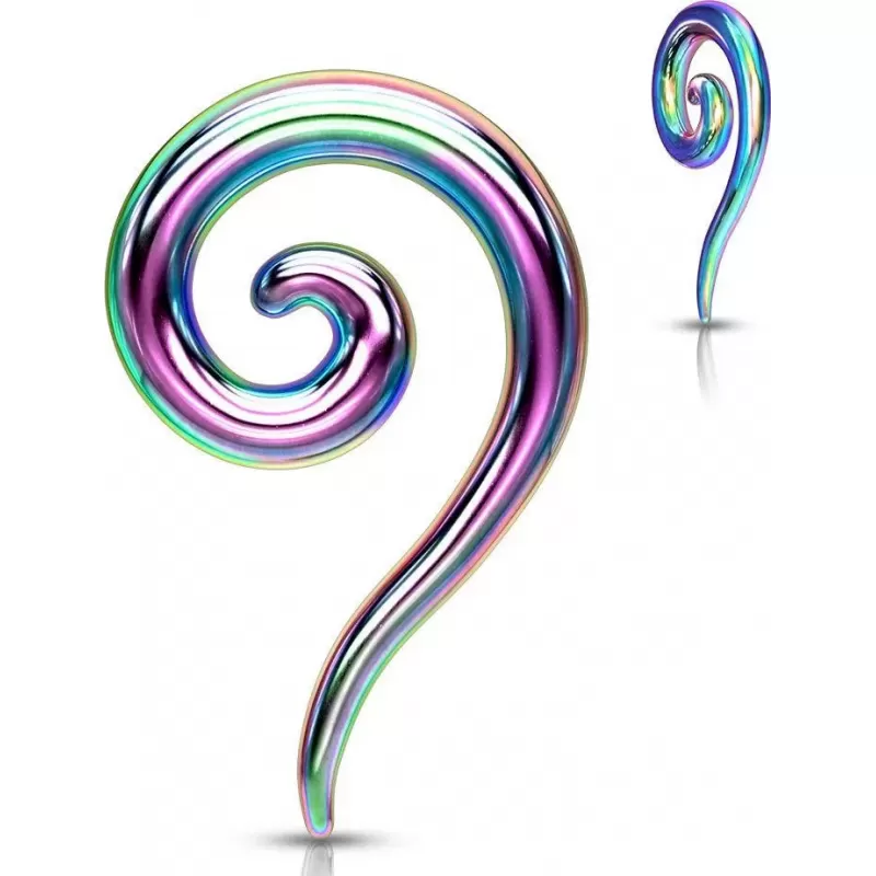 Стальная растяжка для тоннелей PiercedFish TSPR спираль (улитка)