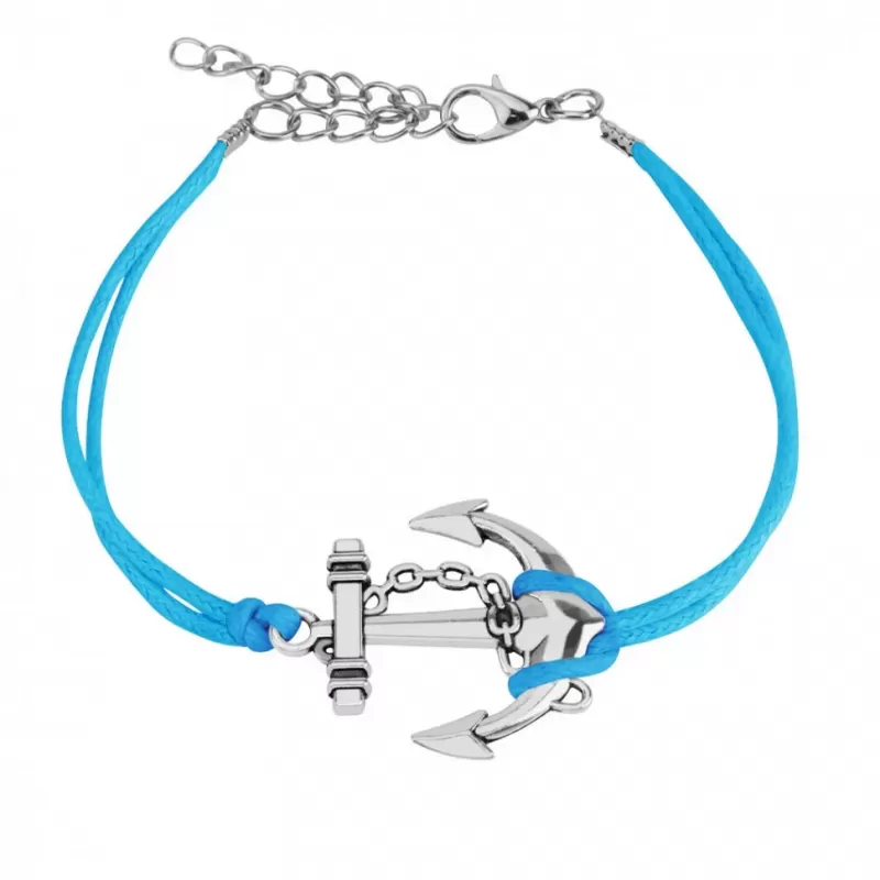 Браслет-шнурок TATIC SL0204 с якорем, текстильный