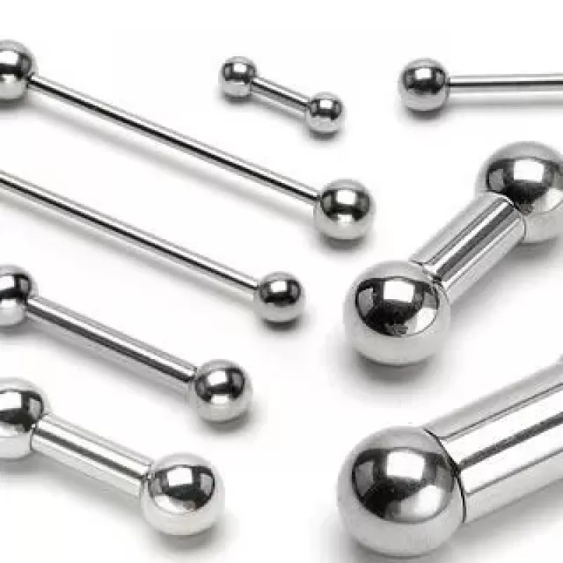 Штанга (1 мм, 1.2, 1.6 мм) из стали PiercedFish BS для пирсинга уха, хеликса, индастриала, языка, брови, сосков (от 6 мм до 51 мм длиной)