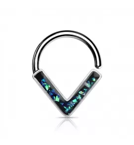 Кольцо из стали PiercedFish --RXS08-DG серьга для пирсинга септума носа, хряща уха, хеликса, козелка