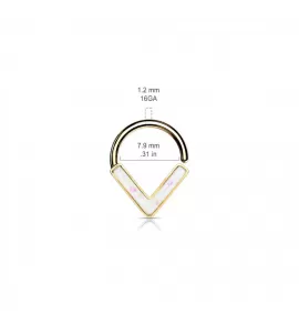 Кольцо из стали PiercedFish --RXS08-DG серьга для пирсинга септума носа, хряща уха, хеликса, козелка