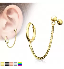 Кафф с цепочкой TATIC JC-020 из стали