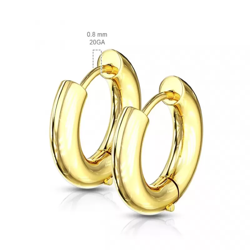 Серьги-кольца (бублики) из нержавеющей стали TATIC SE1007