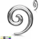 Стальная растяжка для тоннелей уха Piercedfish TSPR2 в форме спирали (улитка)