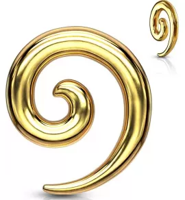 Стальная растяжка для тоннелей уха Piercedfish TSPR2 в форме спирали (улитка)