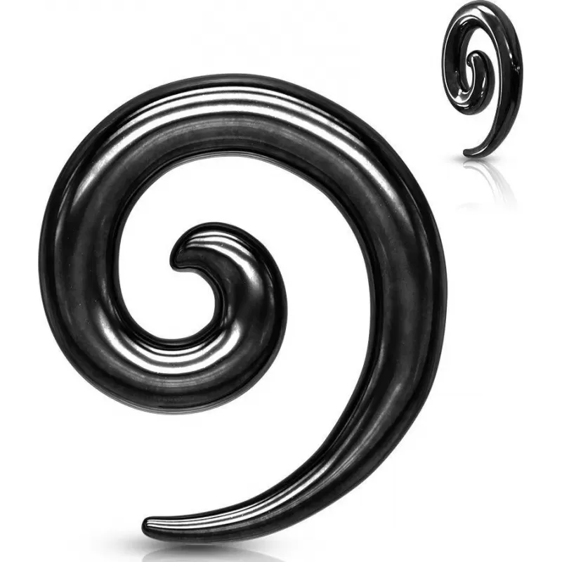 Стальная растяжка для тоннелей уха Piercedfish TSPR2 в форме спирали (улитка)