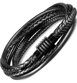 Кожаный браслет-намотка мужской Everiot BC-MJ-1973 в два оборота