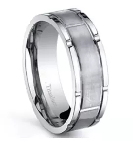 Кольцо из титана Lonti TI-008 без покрытия