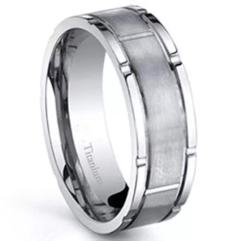 Кольцо из титана Lonti TI-008 без покрытия
