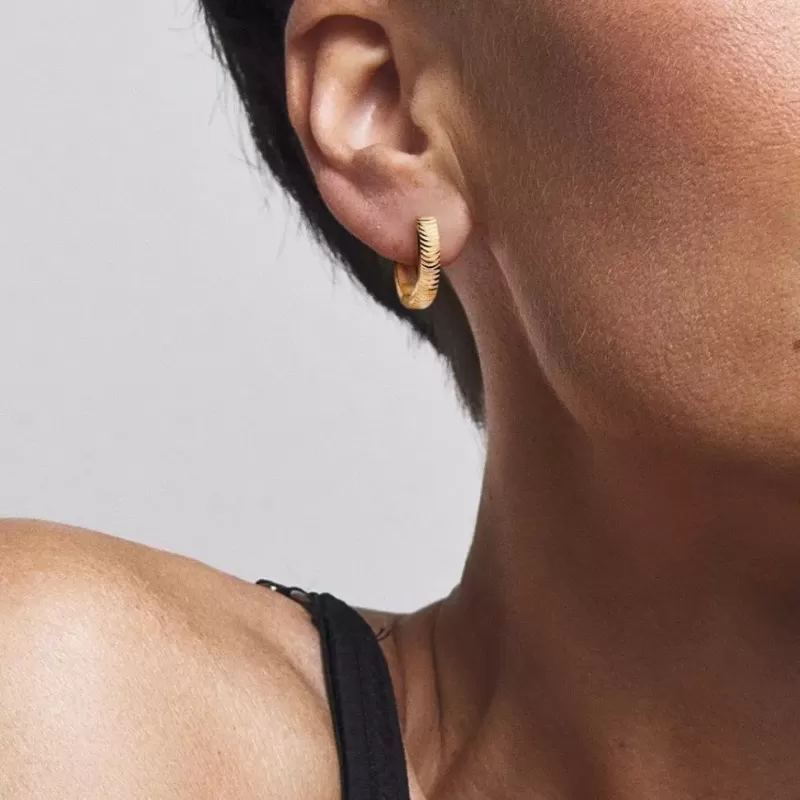 Женские серьги конго из медицинской стали Spikes SE3528