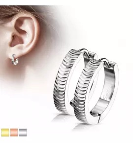 Женские серьги конго из медицинской стали Spikes SE3528