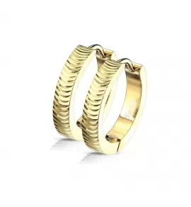 Женские серьги конго из медицинской стали Spikes SE3528