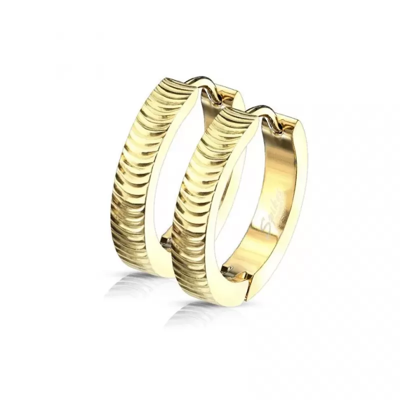 Женские серьги конго из медицинской стали Spikes SE3528