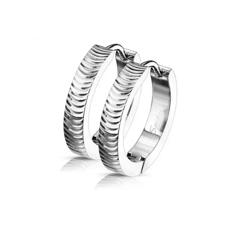 Женские серьги конго из медицинской стали Spikes SE3528