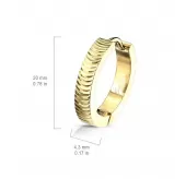 Женские серьги конго из медицинской стали Spikes SE3528