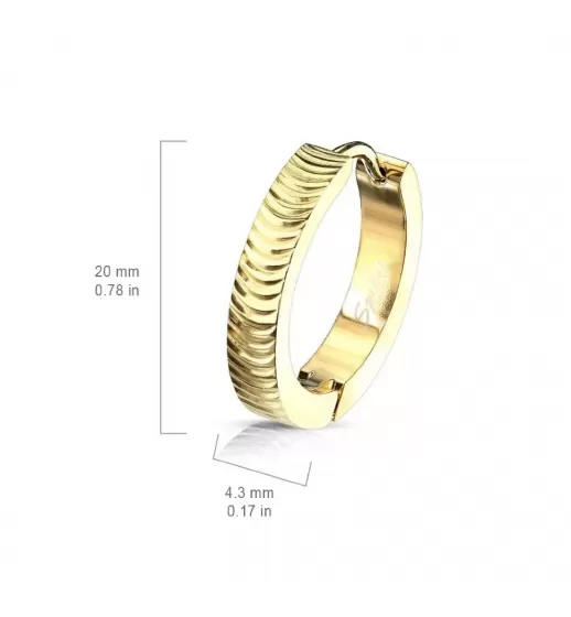 Женские серьги конго из медицинской стали Spikes SE3528