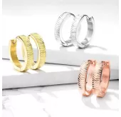 Женские серьги конго из медицинской стали Spikes SE3528